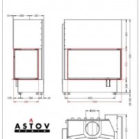 Каминная топка АСТОВ П2С 10057